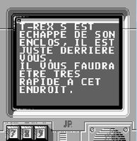 une photo d'Ã©cran de Jurassic Park Part 2 - The Chaos Continues sur Nintendo Game Boy